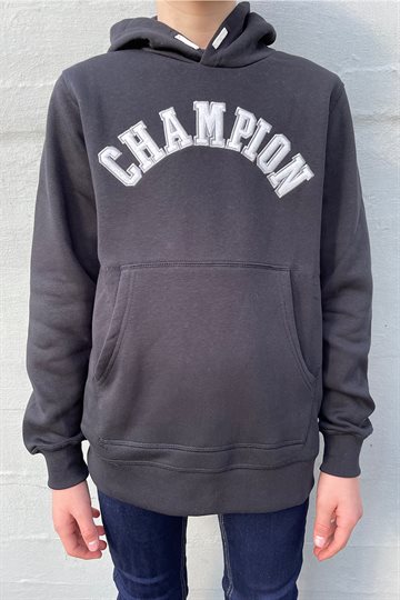 Champion Hoodie Junior - College - Svart 